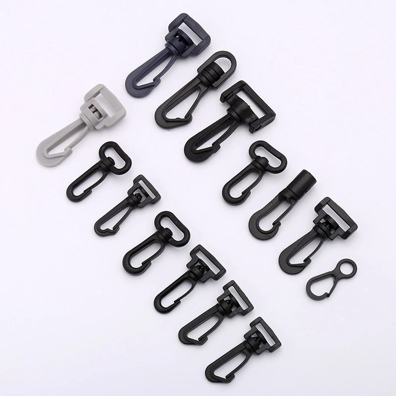 Wholesale High Quality Grey Color Snap Clip Plastic Spring Snap Hooks for Bags