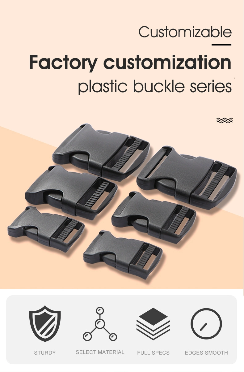 20~51mm Plastic Webbing Fixed D Word Buckle Webbing Adjustable Double D Buckle Semicircular D-Ring
