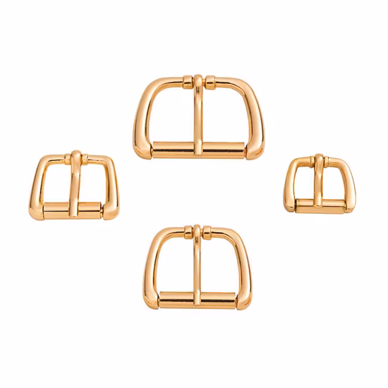 Metal Silver and Gold Zinc Alloy Pin Belt Coat Buckle for Clothing Leather Shoe Handbag Belt Accessories Metal Slider Buckle 
