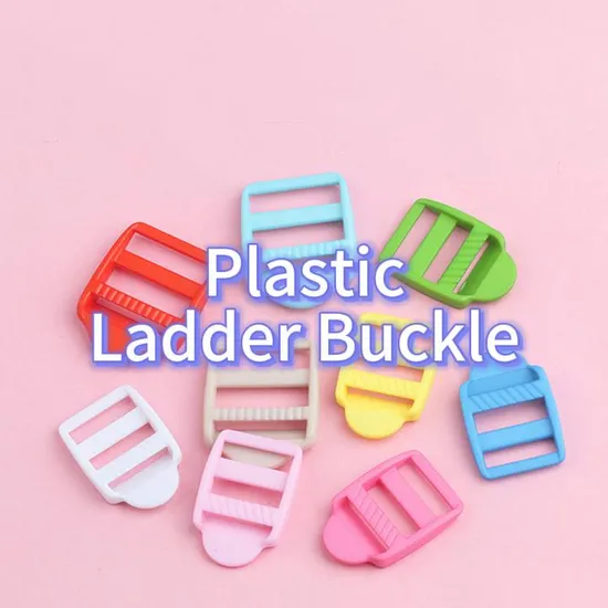 High Quality Adjustable Slider Colorful Plastic Nylon Ladder Buckle for Bag Strap 