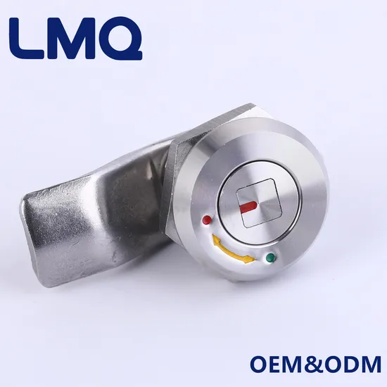 Industrial Vibration Proof Safety Quarter Turn Compression Latch Waterproof SUS304 Square Mini Cam Lock for Railway ATM Vending Machine Electronic Panel Cabinet 