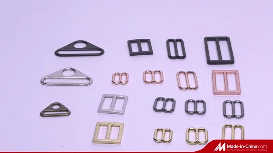 Gold 1 1/2 Inch Zinc Alloy Metal Slider Buckle 