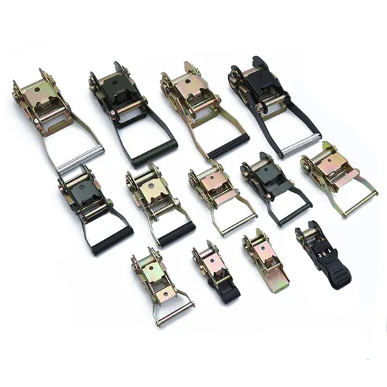 Cargo Ratchet Lashing Buckle with Plastic Aluminum Handle Steel Ratchet Buckle 