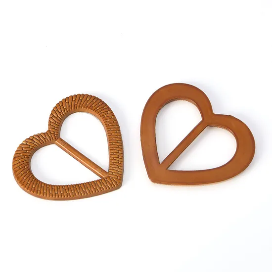 Heart Shape Plastic Ring Scarf Slide Buckle 