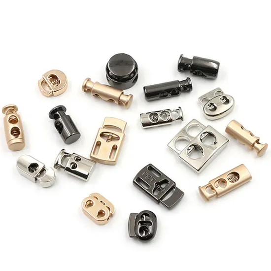 Factory Custom Cord Locks End Spring Stop Toggle Stoppers Plastic Spring Fastener Cord Lock for Hoodies Drawstring Cord 
