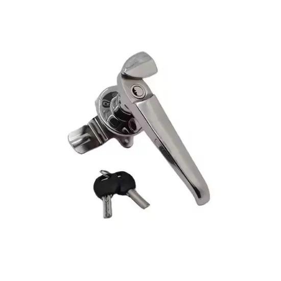 Stainless Steel L Handle Waterproof Quarter Turn with Padlock Industrial Cabinet Lock 