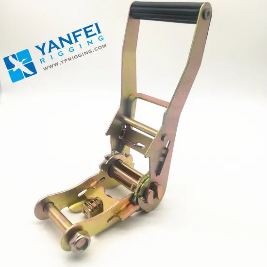 High Strength Alloy Steel Plastic Handle Ratchet Buckle 