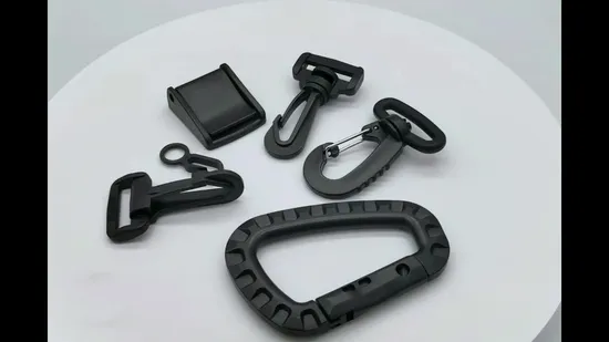 25mm Black Plastic Swivel Snap Hook 