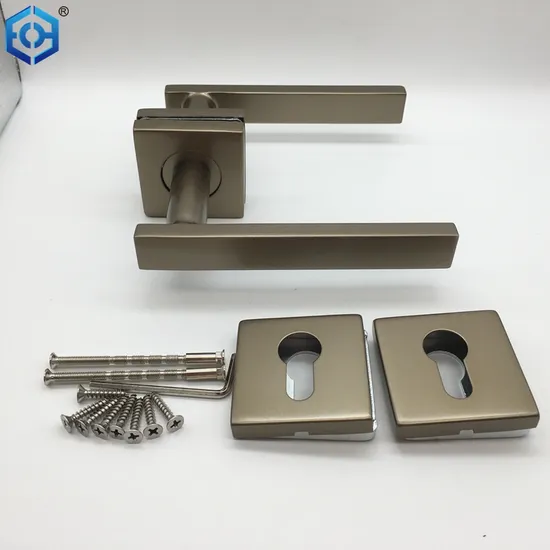 Black Finish Door Lever Handle Lockset Mortise Lock Key