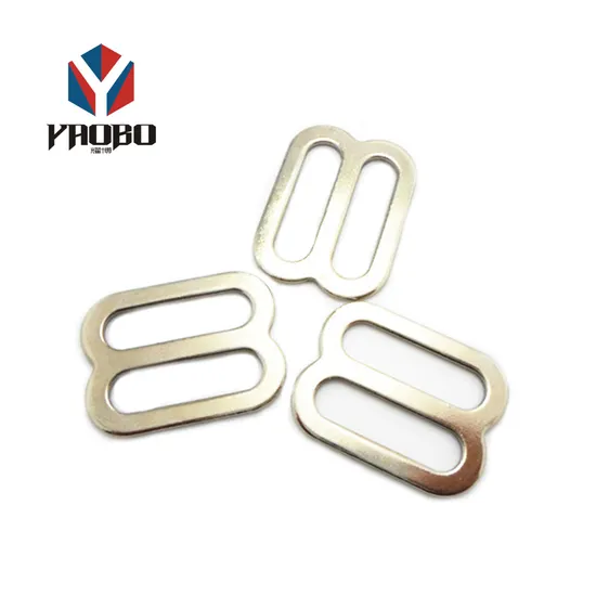Wholesale Metal Bag Adjustable Center Bar Black Slider Buckle for Belt 