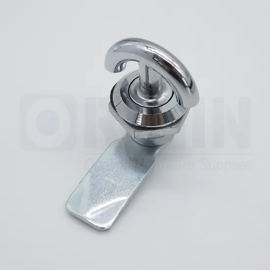 Bright Chrome Plated Wing Knob Keyless Quarter Turn Lock Cam Latch 