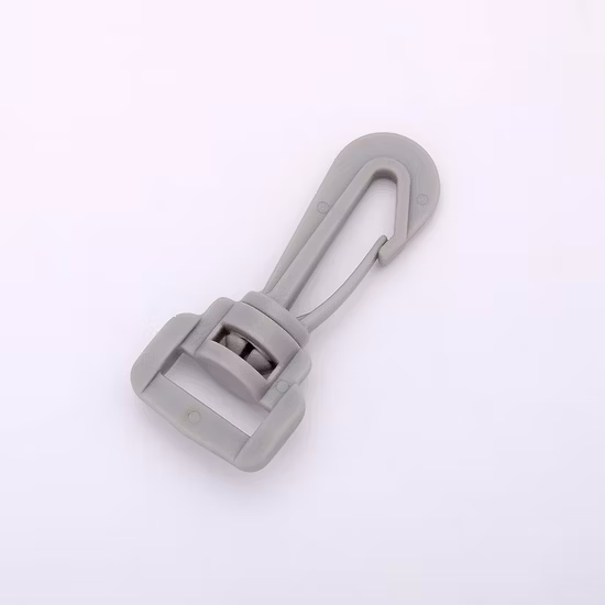 Wholesale High Quality Grey Color Snap Clip Plastic Spring Snap Hooks for Bags