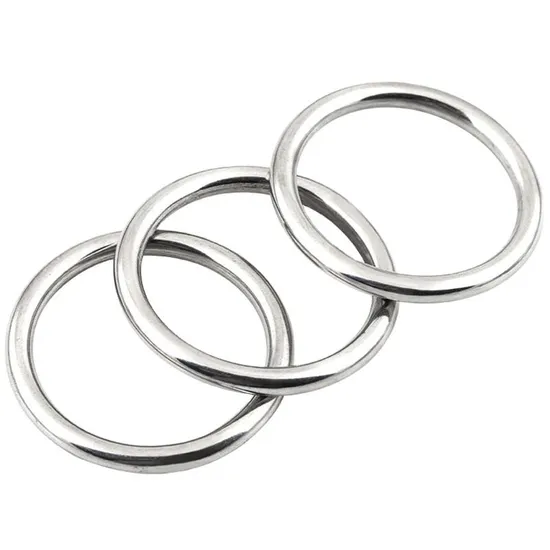 Wholesale 304 Stainless Steel Pet Ring Solid Seamless O