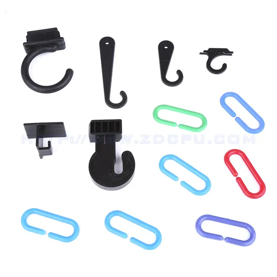 Factory Direct Sale Injection Molded S Shape Plastic Snap Hook / Clip 