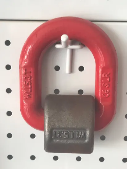Heavy Duty Forged Mounting Lashing Weld on Red Lifting D Ring 