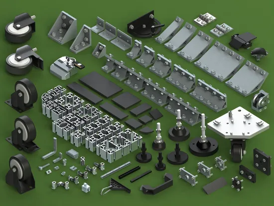 Industrial Nylon Plastic Pull Handle Door Handle for Aluminum Spare Parts 